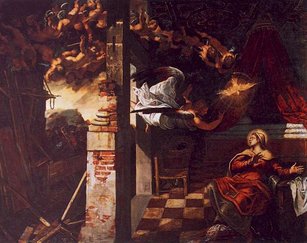 Jacopo Robusti Tintoretto The Annunciation